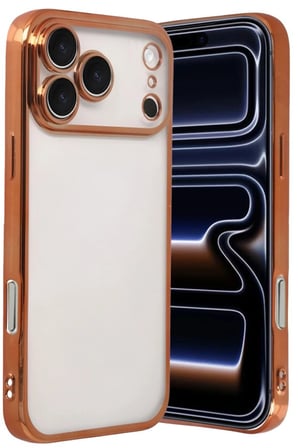 iPhone 17 Pro Max  Lensli Silikon - Turuncu