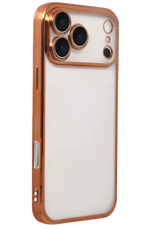 iPhone 17 Pro Max  Lensli Silikon - Turuncu