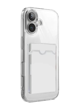 iPhone 17 Kart Şeffaf Silikon - Şeffaf