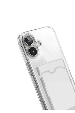 iPhone 17 Kart Şeffaf Silikon - Şeffaf