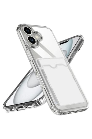 iPhone 17 Kart Şeffaf Silikon - Şeffaf