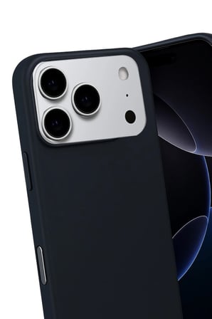 iPhone 17 Pro Max Nano içi Kadife Silikon - Siyah