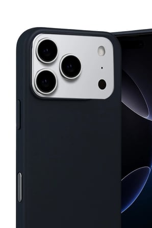 iPhone 17 Pro Max Nano içi Kadife Silikon - Siyah