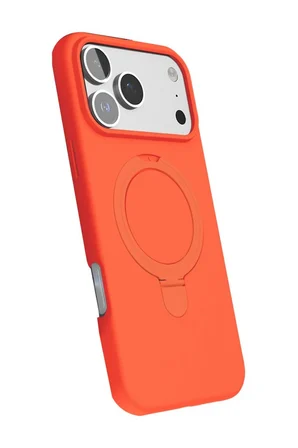 iPhone 17 Pro Max Regal Magsafe Standlı Kapak - Turuncu