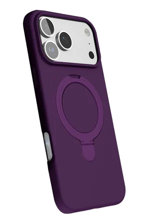 iPhone 17 Pro Regal Magsafe Standlı Kapak - Derin Mor