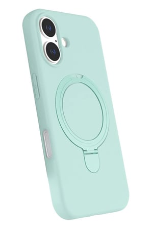 iPhone 16 Plus Regal Magsafe Standlı Kapak - Su Yeşili