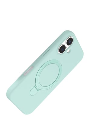 iPhone 16 Plus Regal Magsafe Standlı Kapak - Su Yeşili
