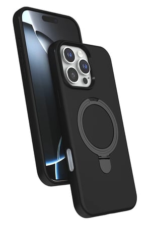 iPhone 16 Pro Max Regal Magsafe Standlı Kapak - Siyah