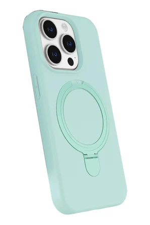 iPhone 15 Pro Max Regal Magsafe Standlı Kapak - Su Yeşili
