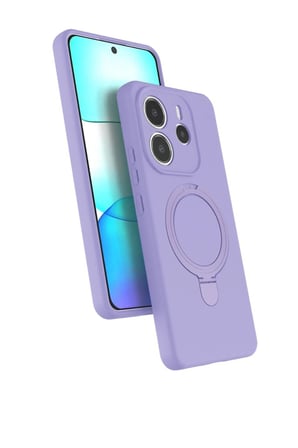 Redmi Note 14 4G Regal Magsafe Standlı Kapak - Lila