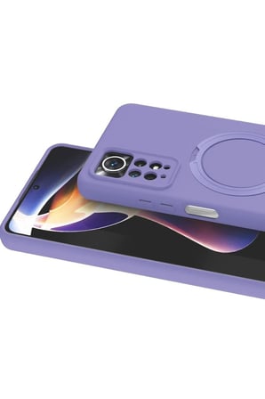 Redmi Note 12 Pro 4G Regal Magsafe Standlı Kapak - Lila
