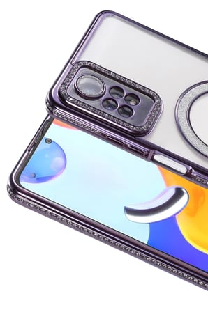 Redmi Note 12 Pro 4G Joke Simli Magneticsafe Kılıf - Derin Mor