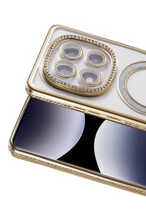 Redmi Note 14 Pro 5G Joke Simli Magneticsafe Kılıf - Gold