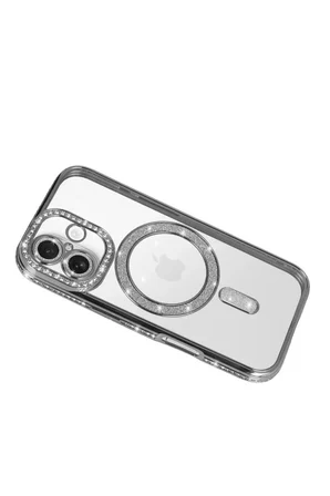 iPhone 17 Joke Simli Magneticsafe Kılıf - Gümüş
