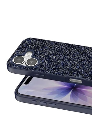 iPhone 17 Bright Simli Kapak - Mavi