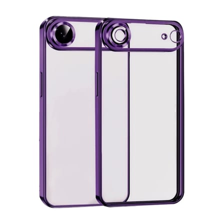 iPhone 17 Air  Lensli Silikon - Açık Mor