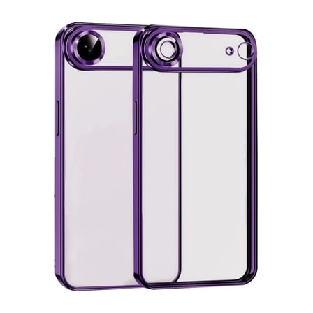 iPhone 17 Air  Lensli Silikon - Açık Mor