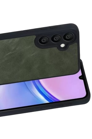 Samsung Galaxy A57 5G Aras Deri Kapak - Yeşil