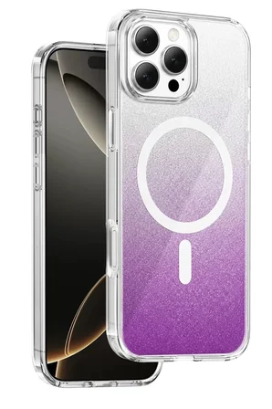 iPhone 16 Pro Max Sora Simli Magsafe Kapak - Mor
