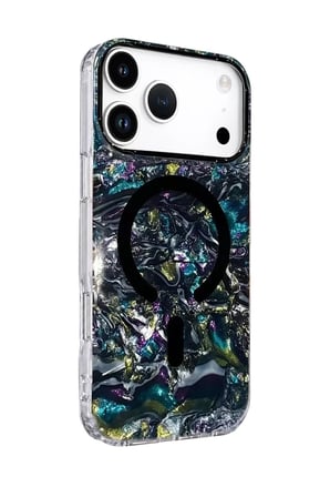 iPhone 17 Pro Max Mila Dalgalı Magsafe Kapak - Lacivert