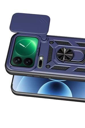Mi 17 Pro Max Pars Lens Yüzüklü Silikon - Lacivert