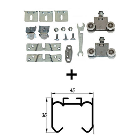 Starax LC 99 Sürgü Kapı Mekanizması ( 2 Metre Ray Dahil )