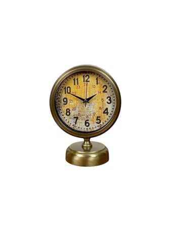 Antique Touch 25x20 Eskitme Metal Masa Saati
