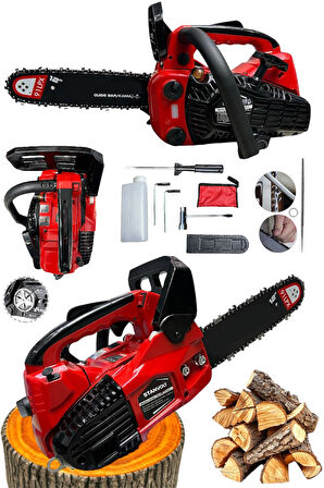 PROFESYONEL Benzinli Testere Hızar Motoru Ağaç Odum Dal Budama Kesme Testeresi