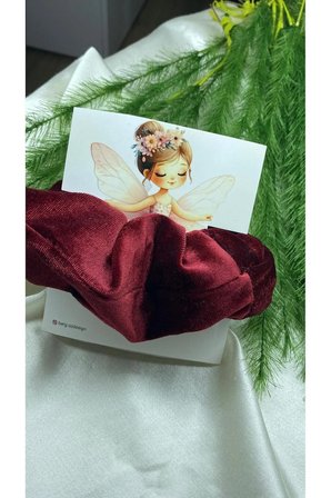 Bride Düğün Kına Nişan Doğum Günü Hedeliği Kadife / Saten Saç Lastiği Bordo