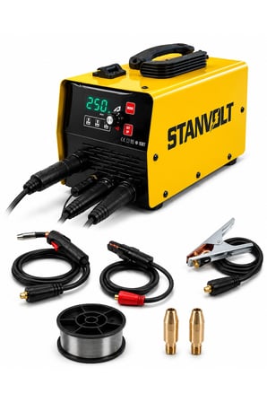 250 Amper Gazsız Gazaltı Kaynak Makinası MIG/MMA İnverter Kaynak Makinesi 220V Yerli Üretim 1 Kg 0.8