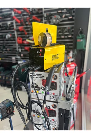 250 Amper Gazsız Gazaltı Kaynak Makinası MIG/MMA İnverter Kaynak Makinesi 220V Yerli Üretim 1 Kg 0.8