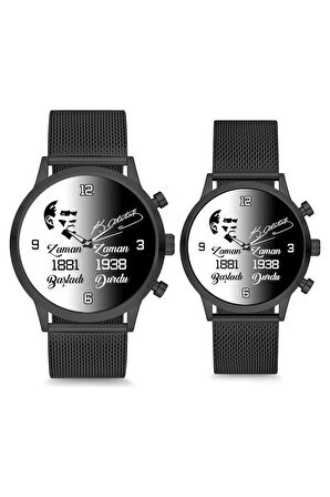 Çift Saatleri Sevgili Saati Zaman Anlamsız Atatürk Çift Kol Saati