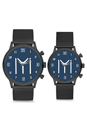 Çift Saatleri Sevgili Saati Siyah Kayı İyi Çift Kol Saati