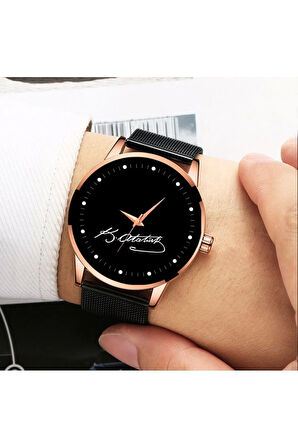 Erkek Kol Saati Kemal Atatürk Imzalı Bay Kol Saati Erkek Saati Hediye