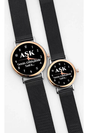 Çift Saatleri Sevgili Saatleri Aşk Gülüşünde Saklı Bay Sevgililer Günü Hediyesi