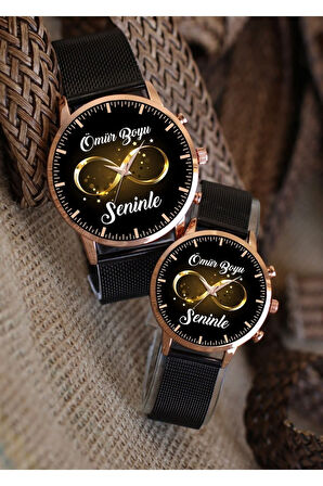 Çift Saatleri "Sevgili Saatleri" Sonsuzluk Çift Kol Saatleri Bay Sevgililer Günü Kol Saatleri