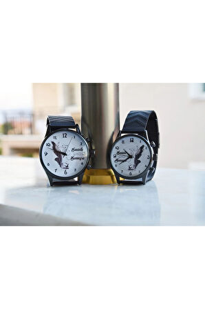 Çift Saatleri Seninle Sonsuza Sevgili Çift Kol Saati