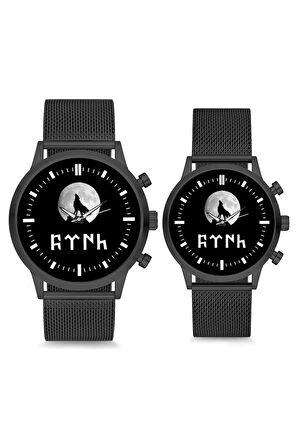 Ay Bozkurt Çift Sevgili Kol Saati