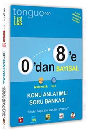 Tonguç 0’dan 8’e Sayısal Konu Anlatımlı Soru Bankası