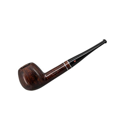 Şahin Kırmızı Yıldız 103 9mm. Filtreli Ebonit Saplı Pipo (237060)