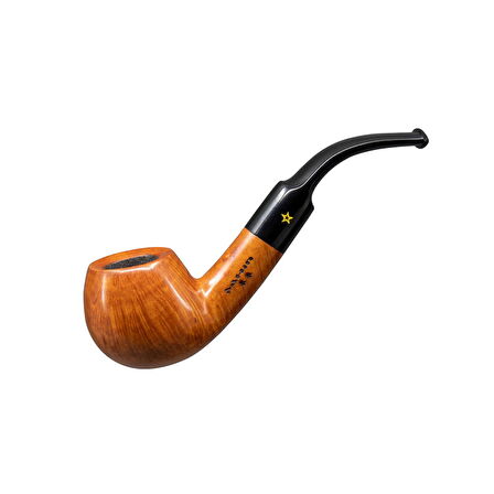 Şahin Sarı Yıldız 120 9mm. Filtreli Ebonit Saplı Pipo (237145)