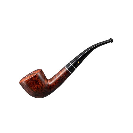 Şahin Sarı Yıldız 296 9mm. Filtreli Ebonit Saplı Pipo (237175)
