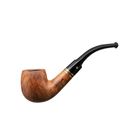 Şahin Sarı Yıldız 113 6mm. Filtreli Ebonit Saplı Pipo (237195)