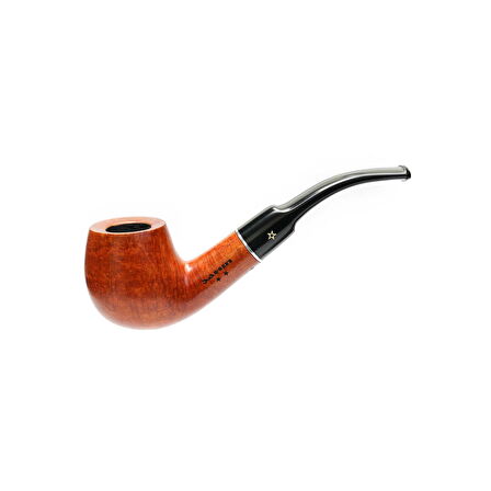Şahin Sarı Yıldız 170 9mm. Filtreli Ebonit Saplı Pipo (237210)