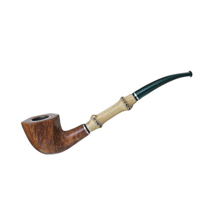 Şahin Bamboo Filtresiz Akrilik Saplı Pipo (240002)