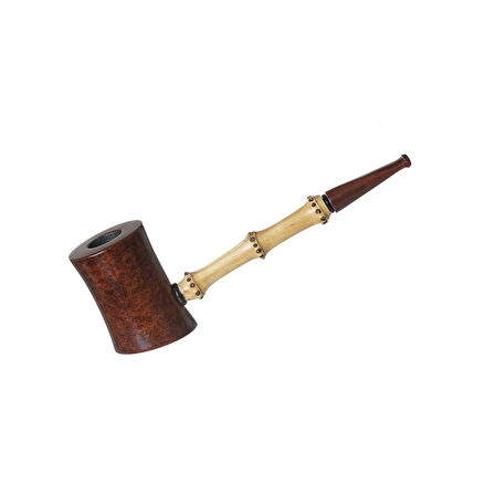 Şahin Bamboo 6mm. Filtreli Briar Saplı Pipo (240011)