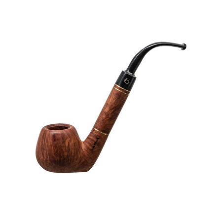 Şahin İki Filtreli 400 9mm. Filtreli Ebonit Saplı Pipo (247516)