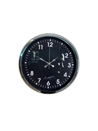 Silver Prestige Atatürk 40 Cm Metal Krom Duvar Saati