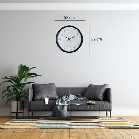 Black Harmoney 52 x 52 Cm Duvar Saati