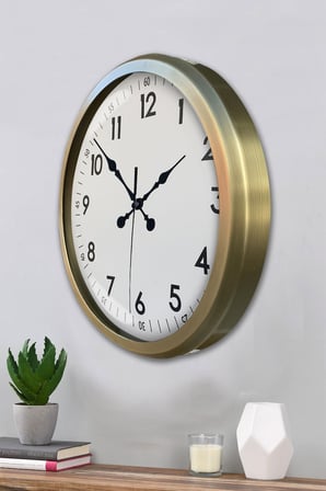 52 cm Eskitme Metal Dekoratif Duvar Saati